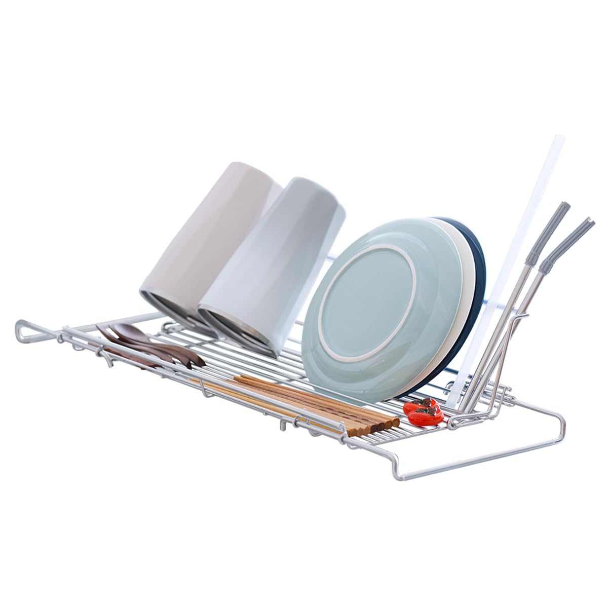 Amazon｜SAKuRAKu L型水切りラック レギュラー ステンレス [横 約46.1